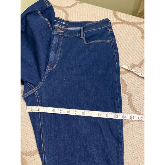 Old navy wow flare high rise dark rinse blue jeans, size 18 - Picture 7 of 12